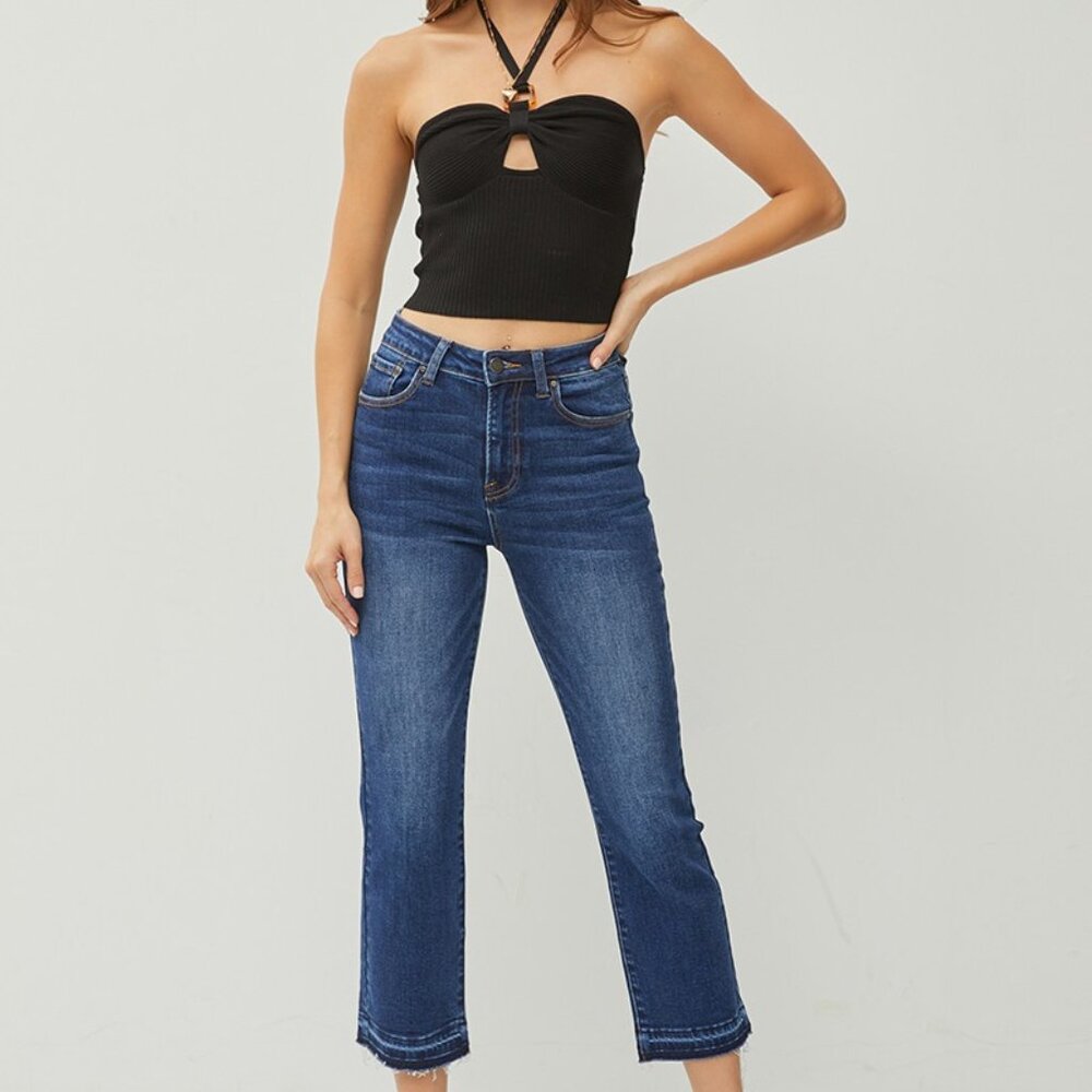 PLUS High Rise Straight Relaxed Jeans